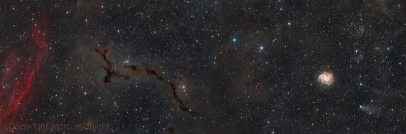 Barnard 150, NGC 6946 and Comet C/2021 S3 Panstarrs