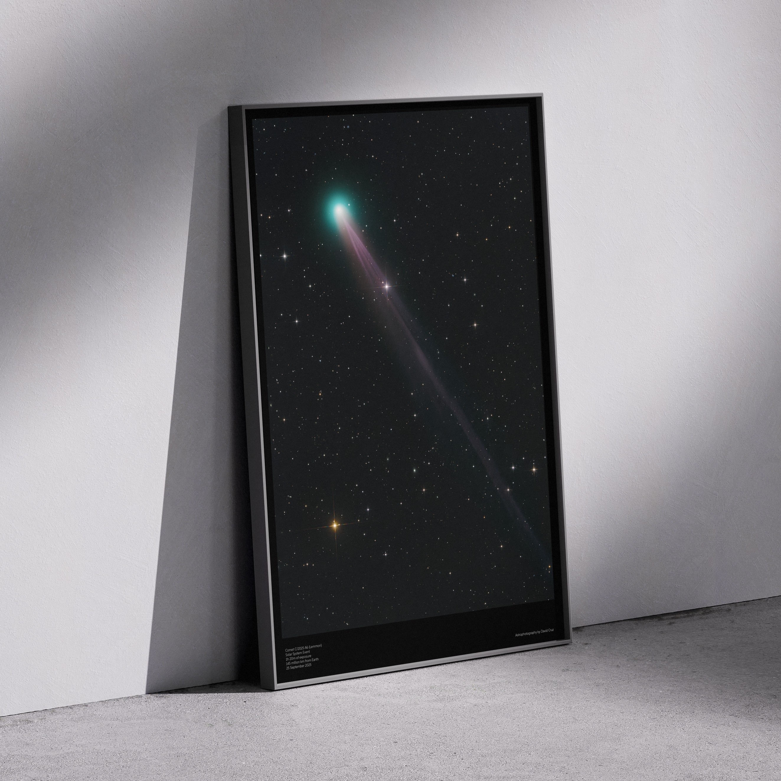 Print «Comet C/2025 A6 (Lemmon)» — detalhe