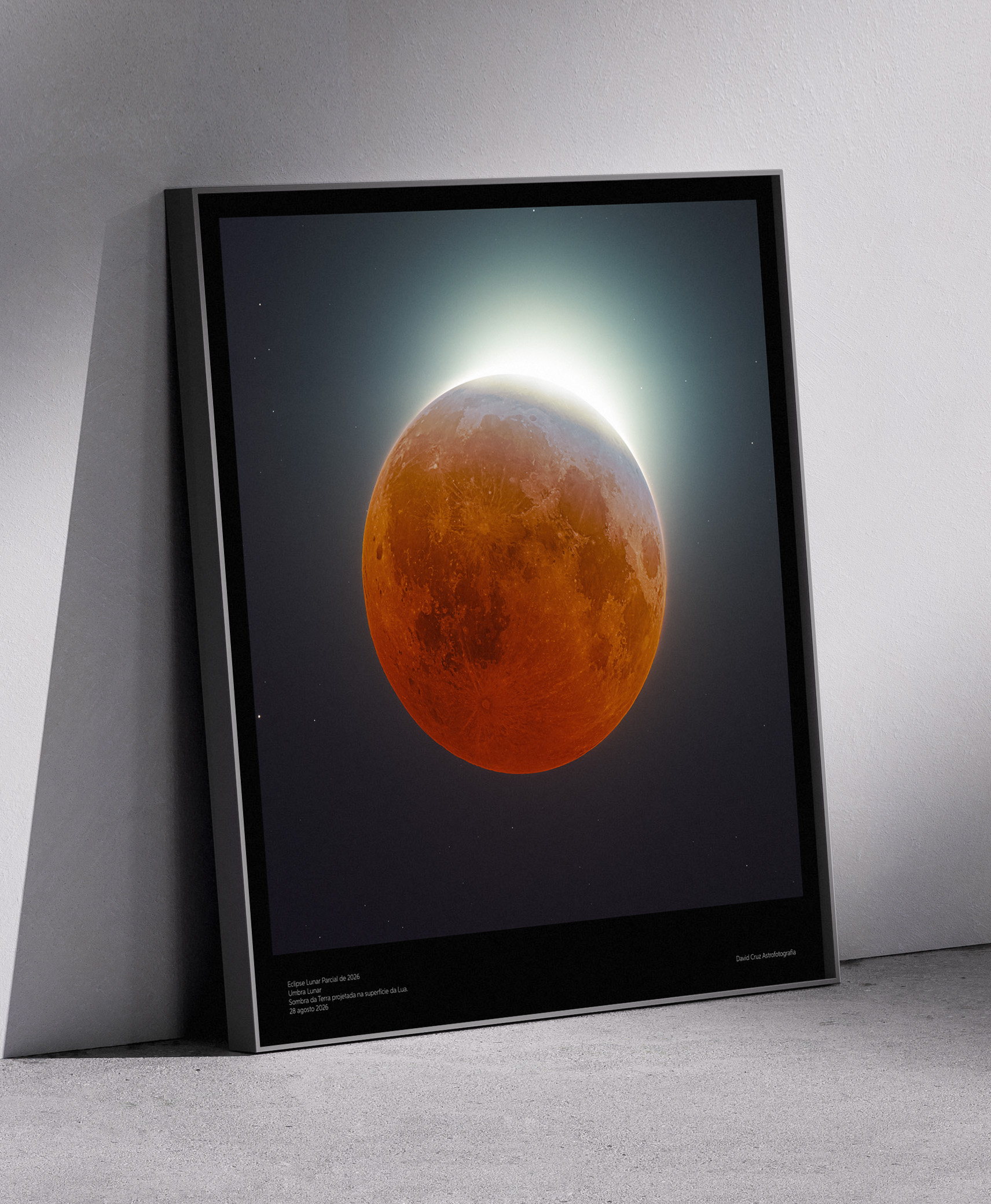 Print «Eclipse Lunar Parcial de 2026» — detalhe