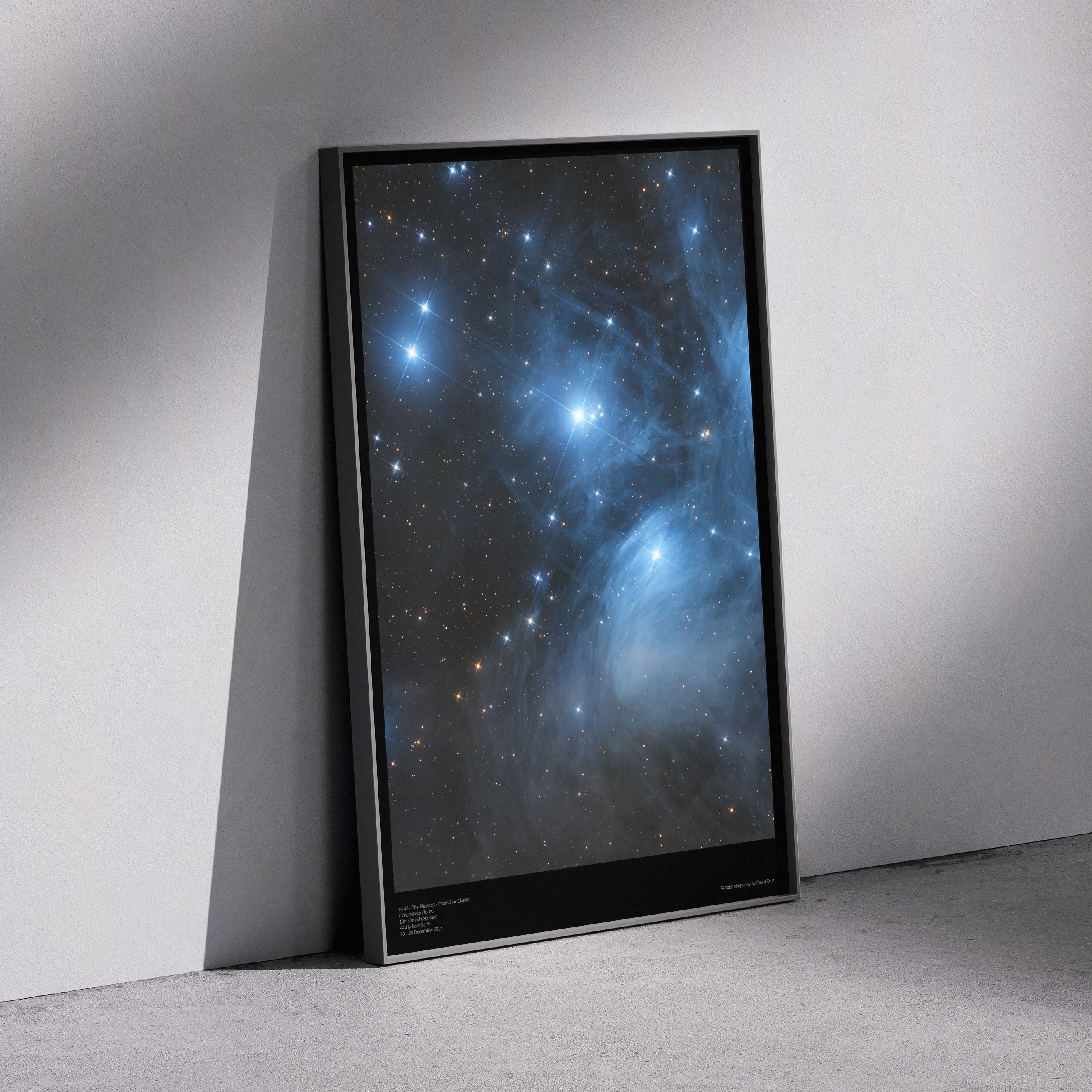 Print «M45 - The Pleiades - Open Star Cluster» — detalhe